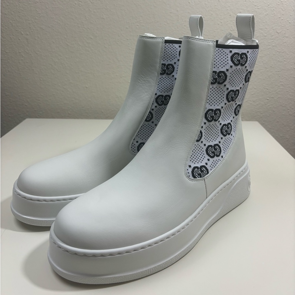 Gucci GG Jersey Chelsea Boot